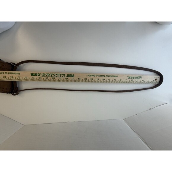 American Eagle Brown Leather Crossbody Small Bag Phone Cards utility Festival - Picture 14 of 14